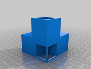 corner piece 3 way 23mm openings 3d printing 3d print model - Mito3D