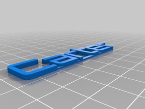 carter 3d nombre de la placa las esculturas personalizado 3d print model - Mito3D
