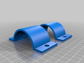 my customized improved parametric clamp shell connector replacement parts 3d print model - Mito3D