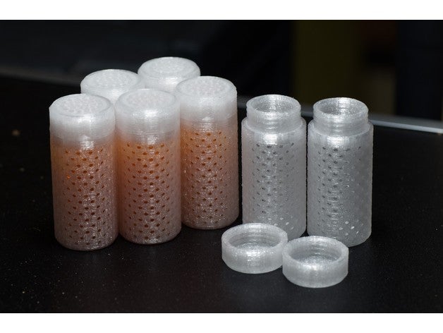 silica gel - container + v2 containers 3D print model - Mito3D