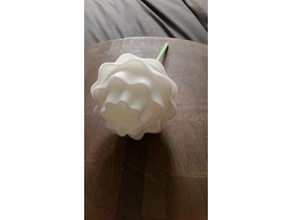 base solide et tige de la fleur décor 3d print model - Mito3D