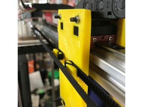 ft-5 carriage back w timing belt holders 3d printer parts folgertech ft5 3d print model - Mito3D