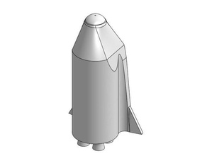 spacex bfr big f ing Rakete Fahrzeuge Erde elon musk starten Sie Fahrzeug mars Mond transport 3d print model - Mito3D
