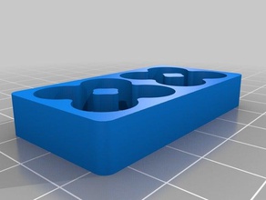 il mio personalizzati vassoio batteria 11mm organizzazione su misura 3d print model - Mito3D