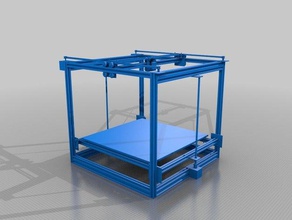 3d printer frames 500x500mm printers frame cube 3d print model - Mito3D