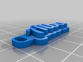 alba llavero llaveros personalizado 3d print model - Mito3D
