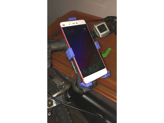 soporte bici xiaomi mi5s 3d-drucken bicicleta Halter movil 3D print model - Mito3D