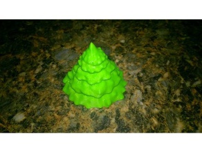 árbol de hoja perenne las esculturas navidad la planta xmas 3d print model - Mito3D