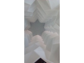 die obligatorische vase Dekor Stern twisted 3d print model - Mito3D