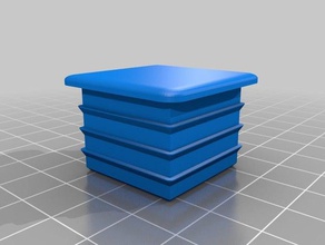 tampa buraco 30x30mm perfil peças de substituição personalizado 3d print model - Mito3D