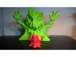 halloween creepy tree sculptures decoration dnd miniature sculpture 3d print model - Mito3D