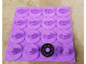 608 skateboard bearing drying rack tools spinner 3d print model - Mito3D