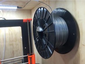 support mural de bobine Imprimante 3d accessoires filament la 3d print model - Mito3D