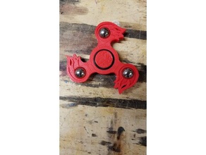 fogo giratório 1 2 polegadas com rolamentos de esferas brinquedos & games fidget brinquedo spinner 3d print model - Mito3D