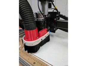 shapeoko xcarve dust shoe parts cnc collector inventables quietcut shapeoko2 3d print model - Mito3D