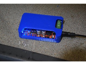 boitier amplificateur de áudio domybest tda7492p 50w eletrônica 3d print model - Mito3D