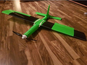 plane doe printable rc r c vehicles airplane flight fly printeable 3d print model - Mito3D