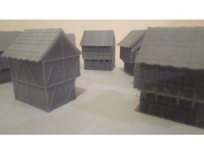tudor de la maison bâtiments et structures 3d print model - Mito3D