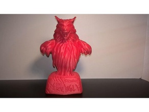 loup-garou buste sculptures le la fête d'halloween sculpture 3d print model - Mito3D