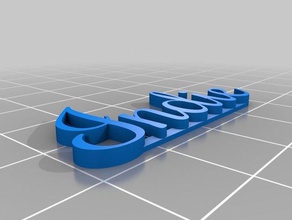 indie corsivo 3d targhetta sculture su misura 3d print model - Mito3D