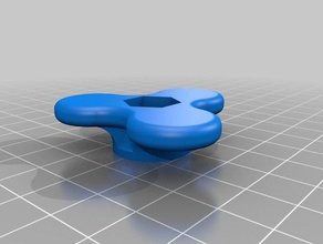 mon personnalisés lisse n' curvy bouton étoile pièces personnalisé 3d print model - Mito3D