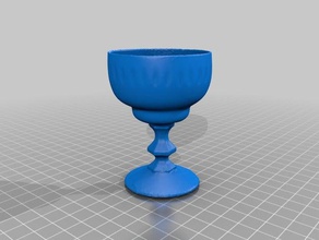 Antike Kristall-glas - 3d-scan scans & Replikate crystal cup trinken Trink-Glas Glas Kelch Becher 3d print model - Mito3D