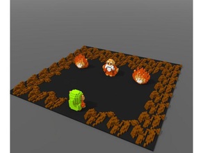la leyenda de zelda cueva juegos video mazmorra voxel 3d print model - Mito3D