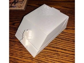 schräg deckbox-Karten Größe clank + versunkene Schätze expansion Spiele Brettspiel boardgames Brett-Spiel box deck Halterung einfügen 3d print model - Mito3D
