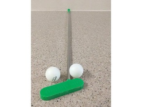 putt clubs enfant de taille moyenne jeux golf put 3d print model - Mito3D
