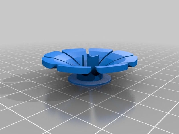 overhang test flower 3d printing tests calibration cooling part print 3D print model - Mito3D