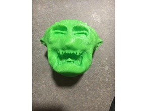 demonio de la cabeza - tete criaturas fantasía 3d print model - Mito3D
