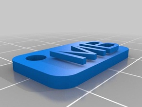 mb tag sinais e logotipos personalizado 3d print model - Mito3D