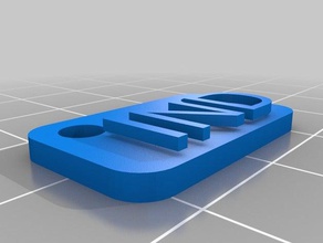 ind etiqueta signos y logotipos personalizado 3d print model - Mito3D