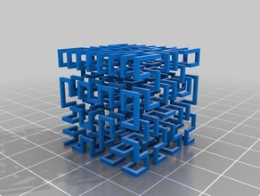 paul s customized hilbert cube math art 3d print model - Mito3D
