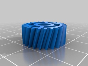 gear paperprinting machiene parts 3d print model - Mito3D