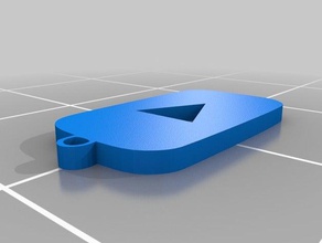 logo youtube trousseau de clés les signes et logos 3d print model - Mito3D