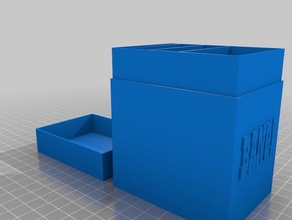 bang boîte de munitions jeux personnalisé 3d print model - Mito3D