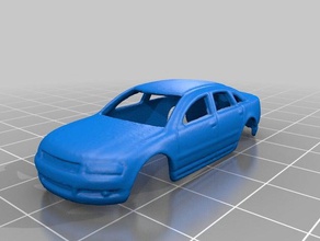 scanned audi a8 scale model 1 100 - 3d scan scans & replicas car replica slotcar 3d print model - Mito3D