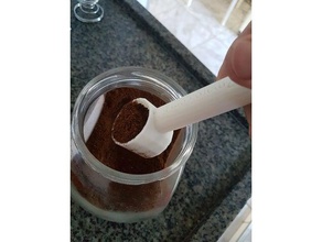scoop de manipulación café dulce me gustan maker cocina y comedor el cucharada pisón 3d print model - Mito3D