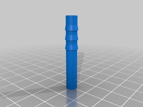 6mm barb 6 mm tubo od partes 3d print model - Mito3D