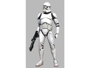phase 2 clone trooper Rüstung Kostüm cosplay full scale star wars 3d print model - Mito3D