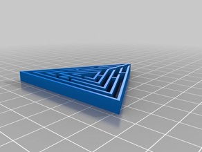 customized maze triangle toys & games 3d print model - Mito3D