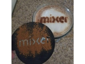 mixercom coffee stencils kitchen & dining 3d print model - Mito3D