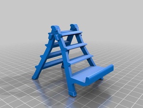 stand mobile - mini stairs 3d printing desk accesory gadget phone 3d print model - Mito3D