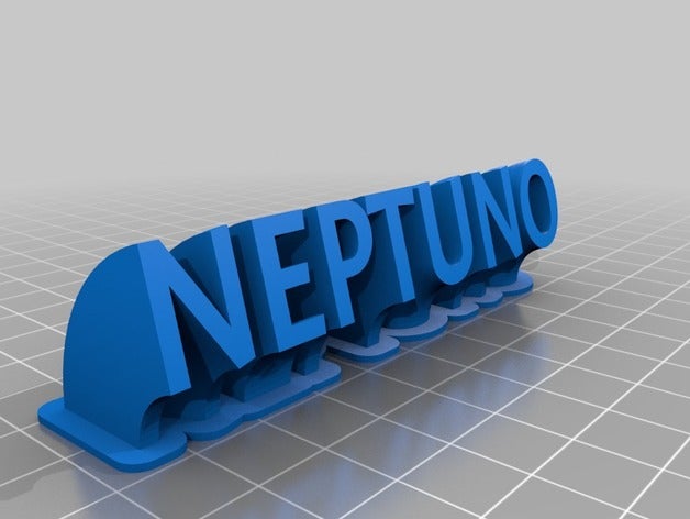 neptuno bureau de personnalisé 3D print model - Mito3D