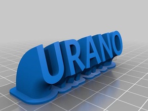 urano de la oficina personalizado 3d print model - Mito3D