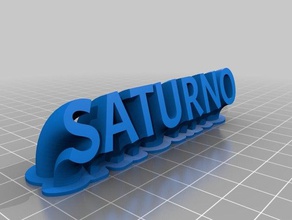 saturno office personalizado 3d print model - Mito3D