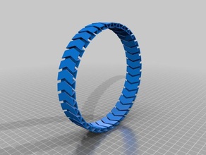 flex bracelet 75x35x25 bracelets customized 3d print model - Mito3D