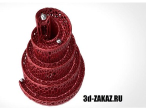 spiral mermer stili voronoi matematik sanatı 3d print model - Mito3D