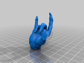 devilman hand remix toys & games devil devil's hands middle finger devilman's monster 3d print model - Mito3D